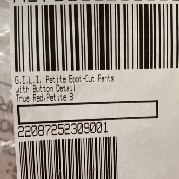 GILI True Red Side Vent Bootcut  Button Detail High Rise Pants Stretch Western - Picture 10 of 16
